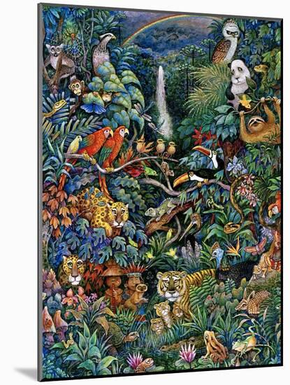 Rainbow Rainforest-Bill Bell-Mounted Giclee Print