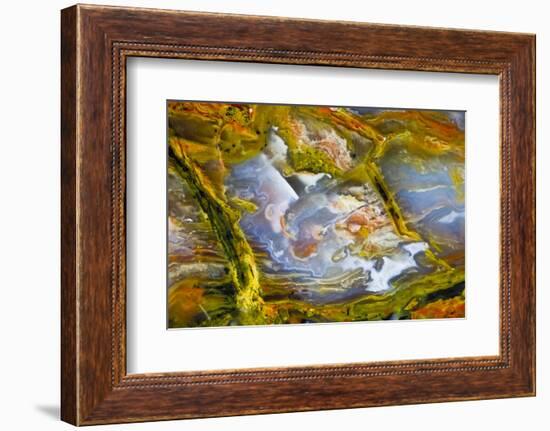 Rainbow Ridge Picture Agate-Darrell Gulin-Framed Photographic Print