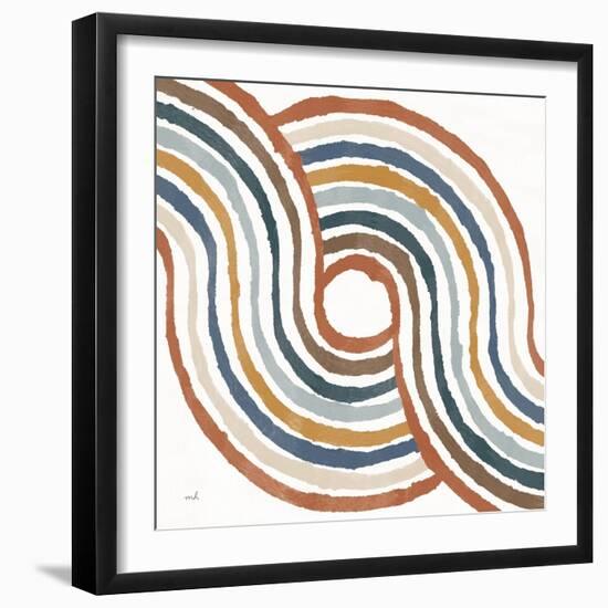 Rainbow Road II Thick Lines-Moira Hershey-Framed Art Print