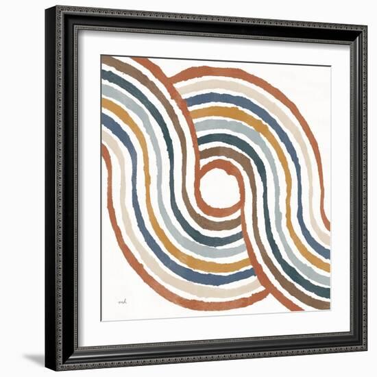 Rainbow Road II Thick Lines-Moira Hershey-Framed Art Print