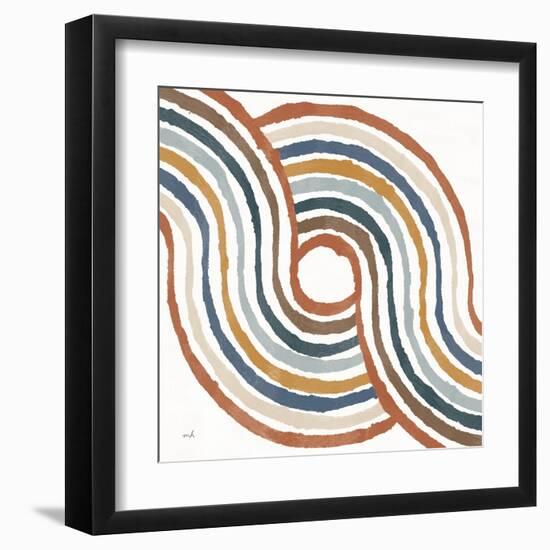 Rainbow Road II Thick Lines-Moira Hershey-Framed Art Print