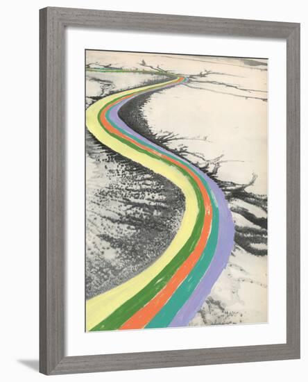 Rainbow Road-Danielle Kroll-Framed Giclee Print