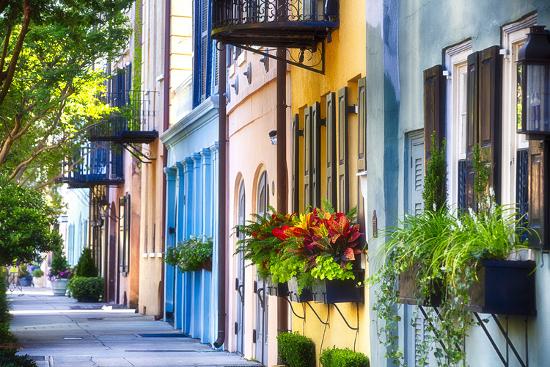 Rainbow Row I Charleston South Carolina Photographic Print George Oze Art Com