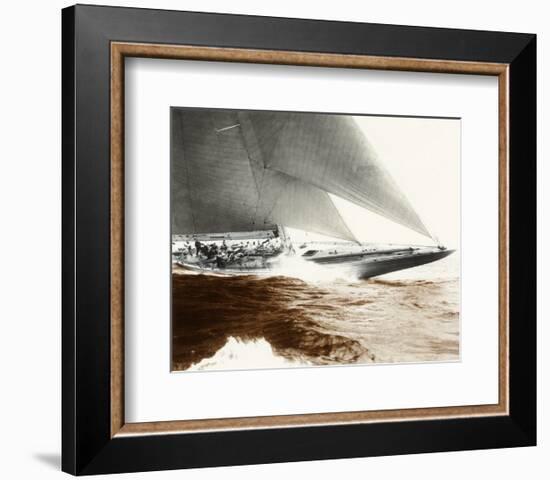 Rainbow's Finish-Edwin Levick-Framed Art Print