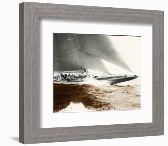 Rainbow's Finish-Edwin Levick-Framed Art Print