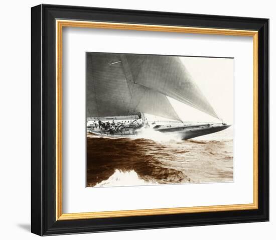 Rainbow's Finish-Edwin Levick-Framed Art Print