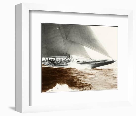 Rainbow's Finish-Edwin Levick-Framed Art Print