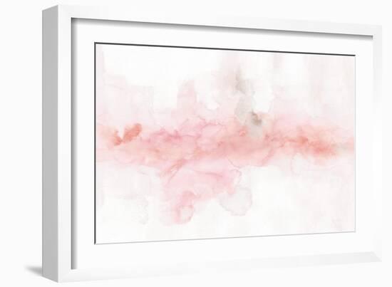 Rainbow Seeds Abstract Blush Gray Crop-Lisa Audit-Framed Art Print