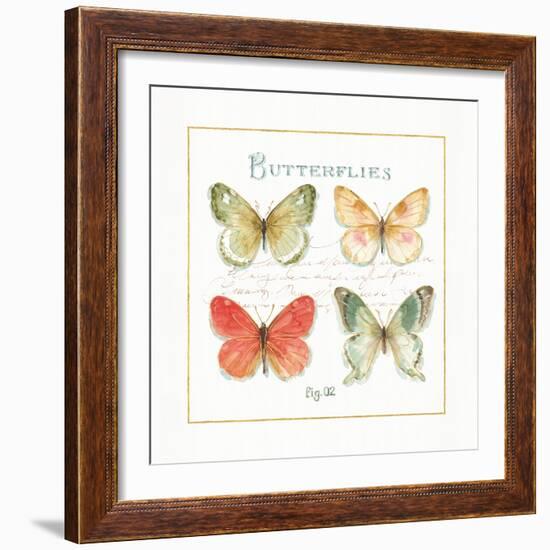 Rainbow Seeds Butterflies III-Lisa Audit-Framed Art Print