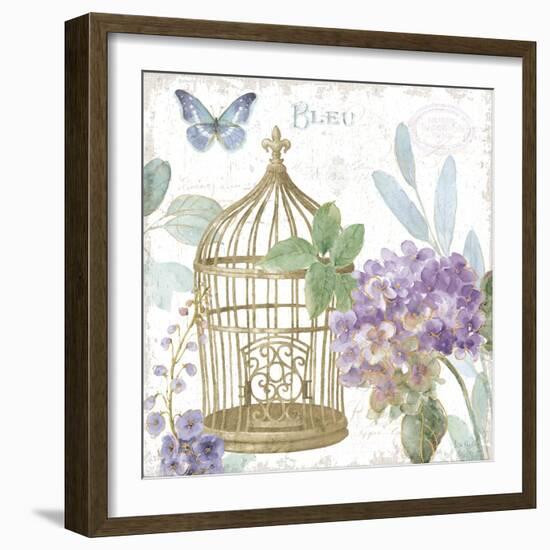 Rainbow Seeds Floral Birdcage II v2-Lisa Audit-Framed Art Print