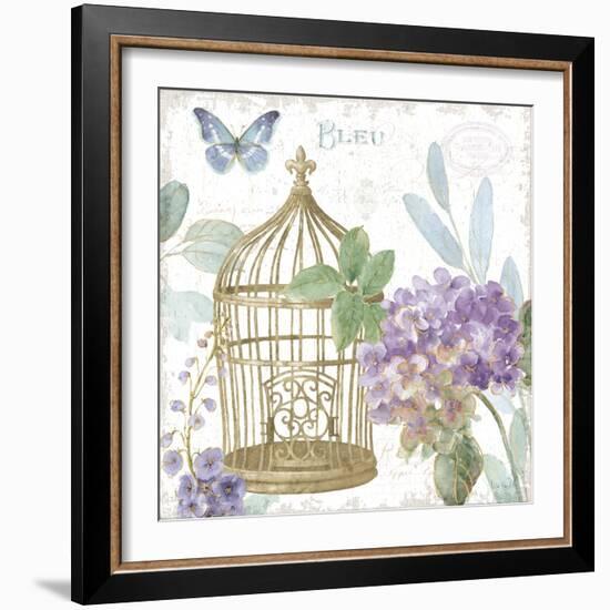 Rainbow Seeds Floral Birdcage II v2-Lisa Audit-Framed Art Print