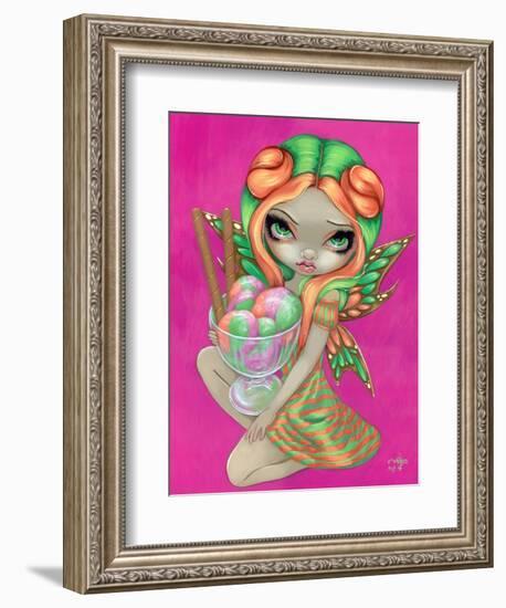 Rainbow Sherbet Fairy-Jasmine Becket-Griffith-Framed Art Print