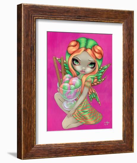 Rainbow Sherbet Fairy-Jasmine Becket-Griffith-Framed Art Print