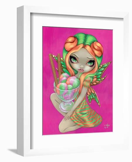 Rainbow Sherbet Fairy-Jasmine Becket-Griffith-Framed Art Print