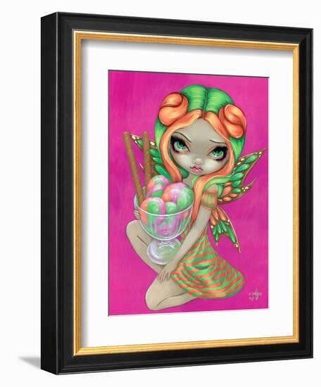 Rainbow Sherbet Fairy-Jasmine Becket-Griffith-Framed Art Print