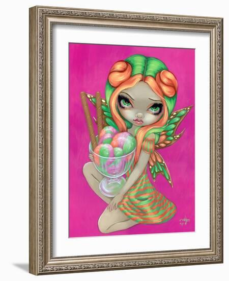 Rainbow Sherbet Fairy-Jasmine Becket-Griffith-Framed Art Print