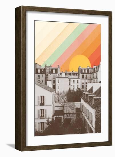 Rainbow Sky above Paris, 2020 (Photography, Digital)-Florent Bodart-Framed Giclee Print