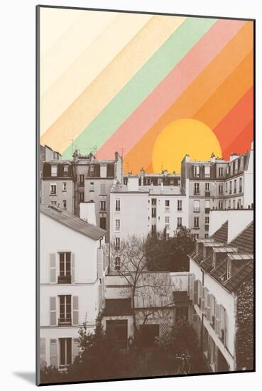 Rainbow Sky above Paris, 2020 (Photography, Digital)-Florent Bodart-Mounted Giclee Print