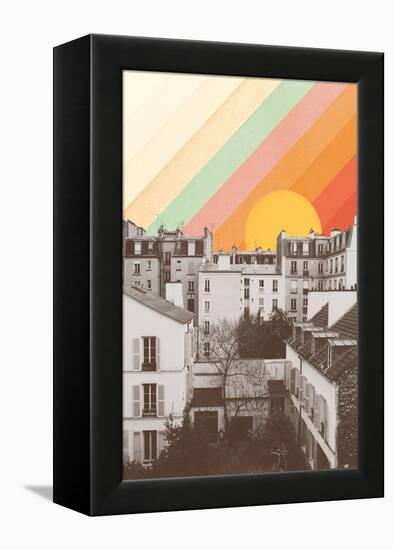 Rainbow Sky above Paris, 2020 (Photography, Digital)-Florent Bodart-Framed Premier Image Canvas