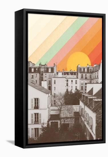 Rainbow Sky above Paris, 2020 (Photography, Digital)-Florent Bodart-Framed Premier Image Canvas