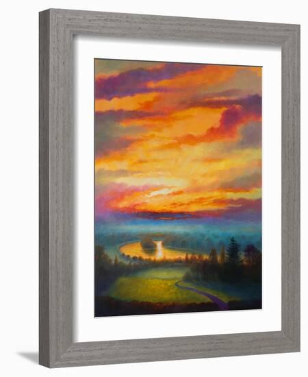 Rainbow Sky Petersham Meadow, 2017-Lee Campbell-Framed Giclee Print