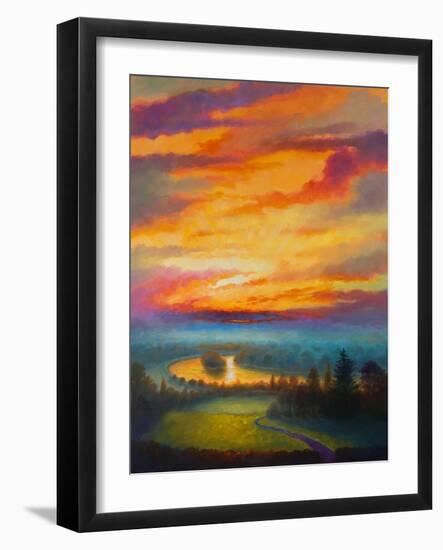 Rainbow Sky Petersham Meadow, 2017-Lee Campbell-Framed Giclee Print