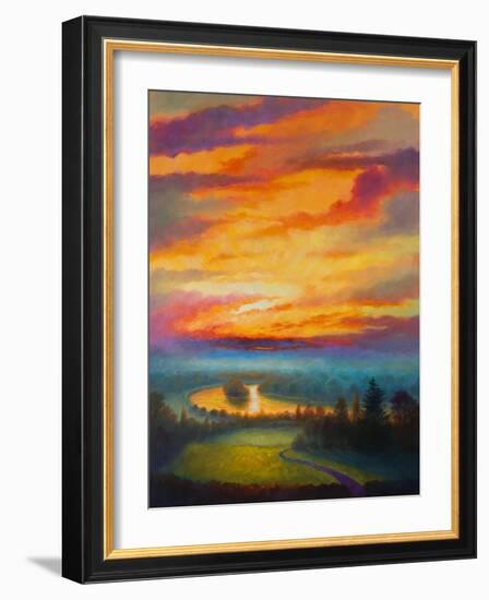 Rainbow Sky Petersham Meadow, 2017-Lee Campbell-Framed Giclee Print