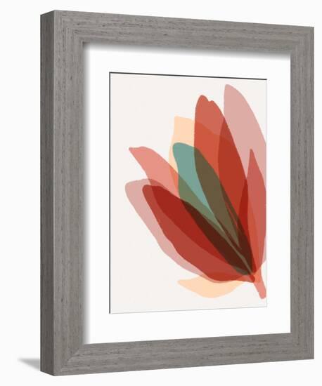 Rainbow Spectrum Bloom-null-Framed Art Print