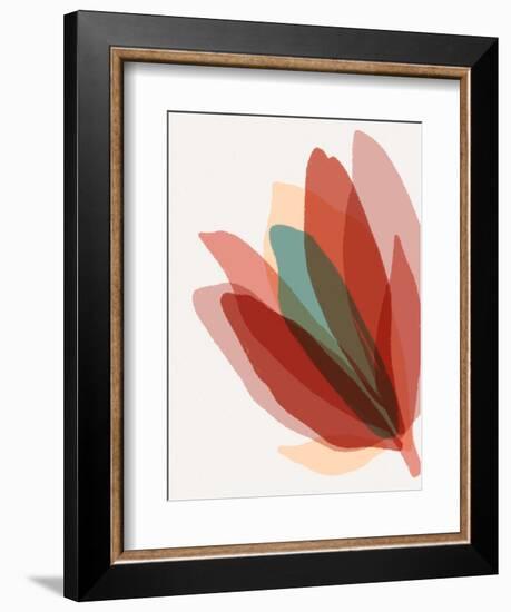 Rainbow Spectrum Bloom-null-Framed Art Print
