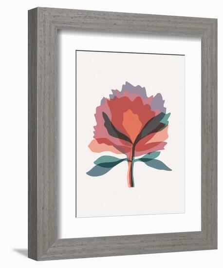 Rainbow Spectrum Flower-null-Framed Art Print
