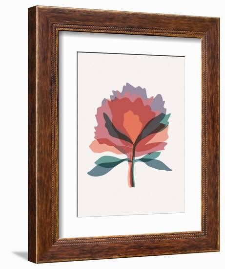 Rainbow Spectrum Flower-null-Framed Art Print