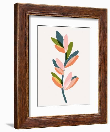 Rainbow Spectrum Vine-null-Framed Art Print