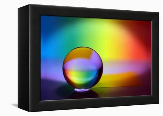 Rainbow Sphere-Heidi Westum-Framed Premier Image Canvas