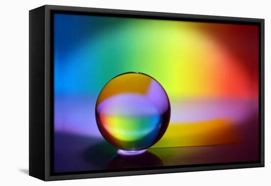 Rainbow Sphere-Heidi Westum-Framed Premier Image Canvas