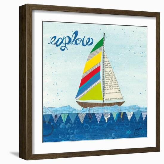 Rainbow Spinnakers IV-Courtney Prahl-Framed Art Print