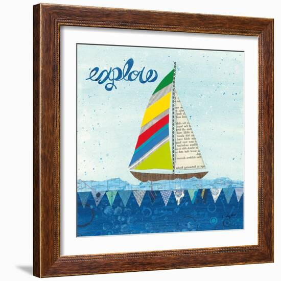 Rainbow Spinnakers IV-Courtney Prahl-Framed Art Print