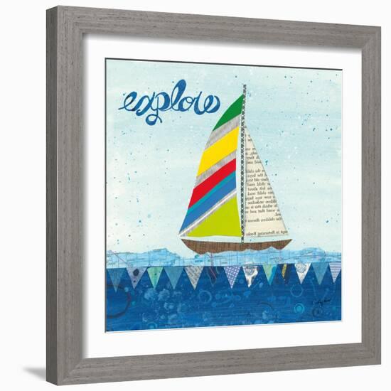 Rainbow Spinnakers IV-Courtney Prahl-Framed Premium Giclee Print