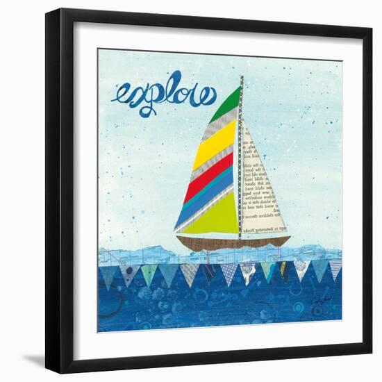 Rainbow Spinnakers IV-Courtney Prahl-Framed Premium Giclee Print