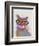 Rainbow Splash Cat 1-Fab Funky-Framed Premium Giclee Print