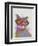 Rainbow Splash Cat 1-Fab Funky-Framed Premium Giclee Print