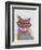 Rainbow Splash Cat 1-Fab Funky-Framed Premium Giclee Print