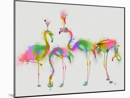 Rainbow Splash Cocktail Party-Fab Funky-Mounted Art Print