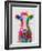 Rainbow Splash Cow-Fab Funky-Framed Art Print