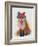 Rainbow Splash Fox 2-Fab Funky-Framed Art Print