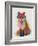 Rainbow Splash Fox 2-Fab Funky-Framed Art Print