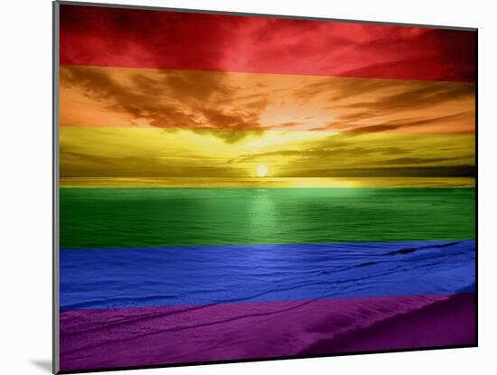 Rainbow Sunset-Maggie Olsen-Mounted Art Print