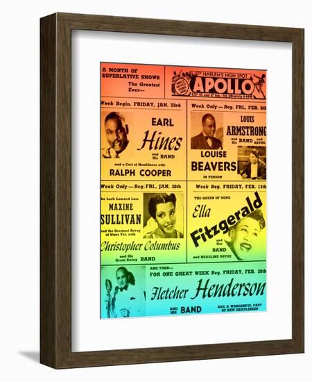 Rainbow Take on an Old Apollo Theater Performance Calendar-null-Framed Art Print