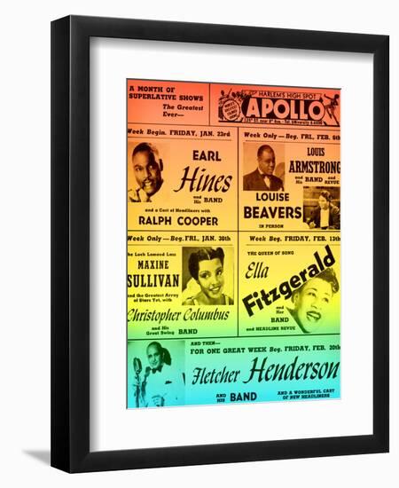 Rainbow Take on an Old Apollo Theater Performance Calendar-null-Framed Art Print