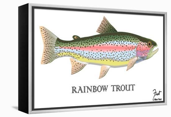 Rainbow Trout-Mark Frost-Framed Premier Image Canvas