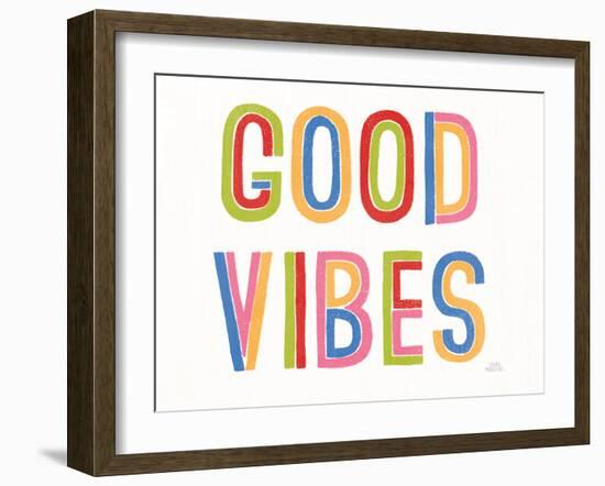 Rainbow Words I Crop-Laura Marshall-Framed Art Print